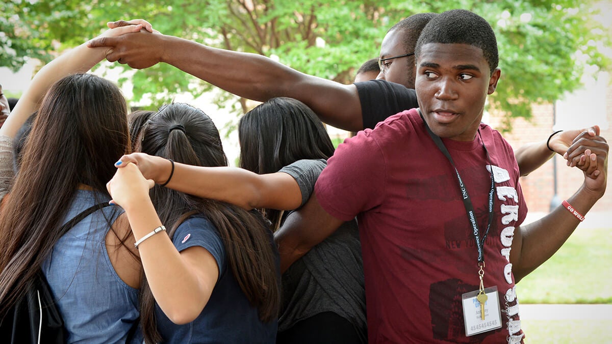 Project Uplift participants interact.