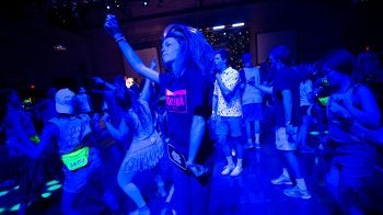 Woman dancing.