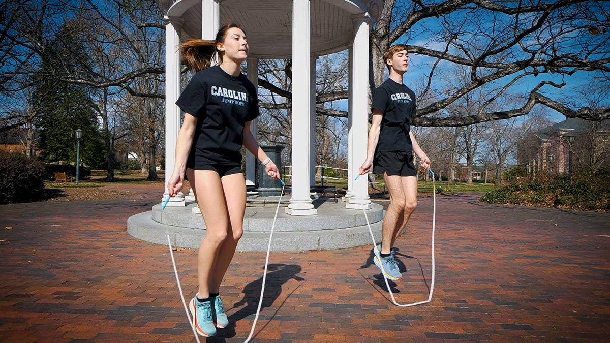 people jumping rope
