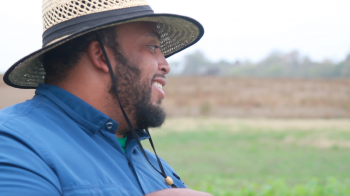 Jason Brown on his farm.