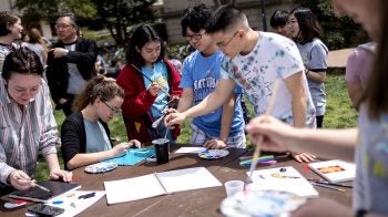 Students Paint.