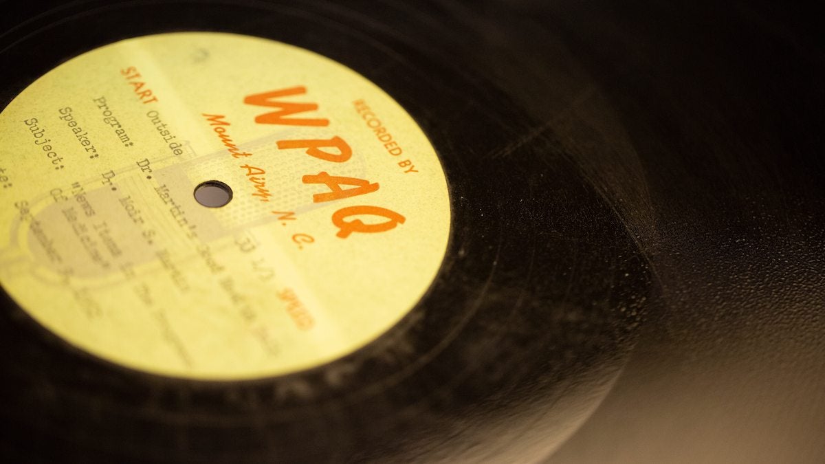 A photo of a record.