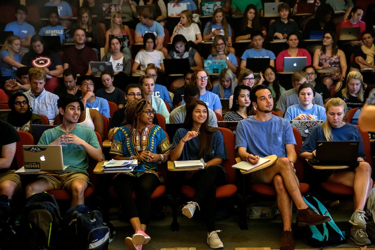 Students in class.