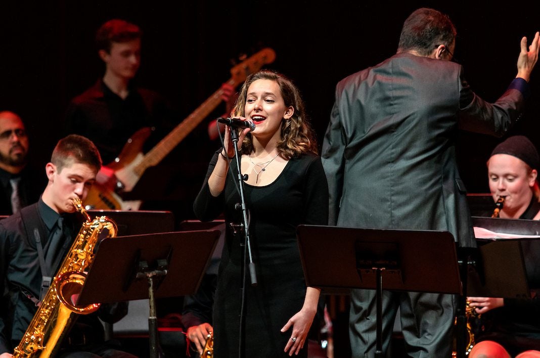 Students perform during the Spectrum Concert.