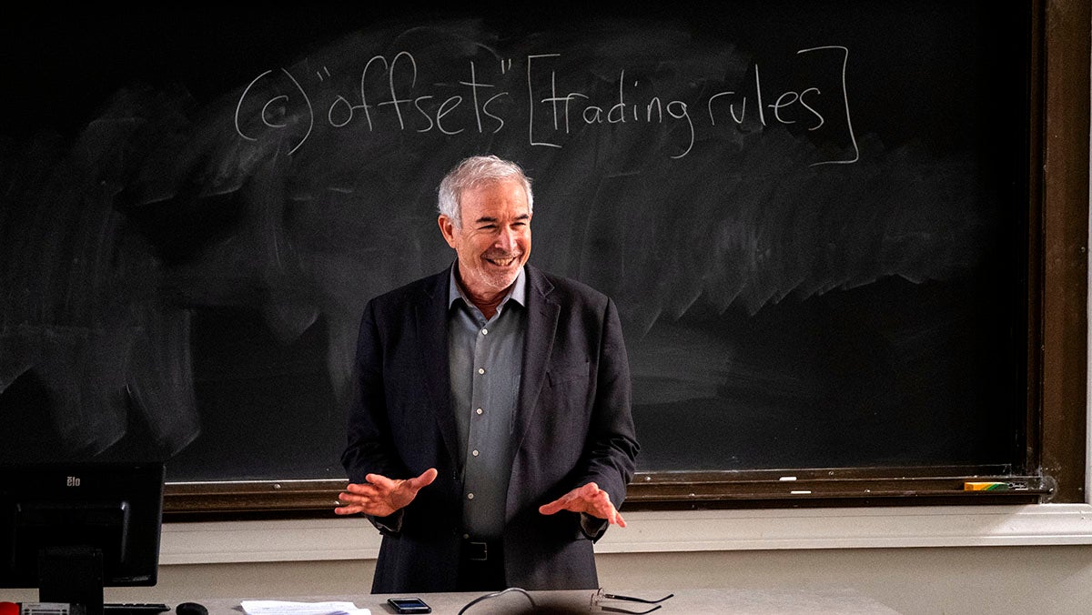 Donald Hornstein leads a class.