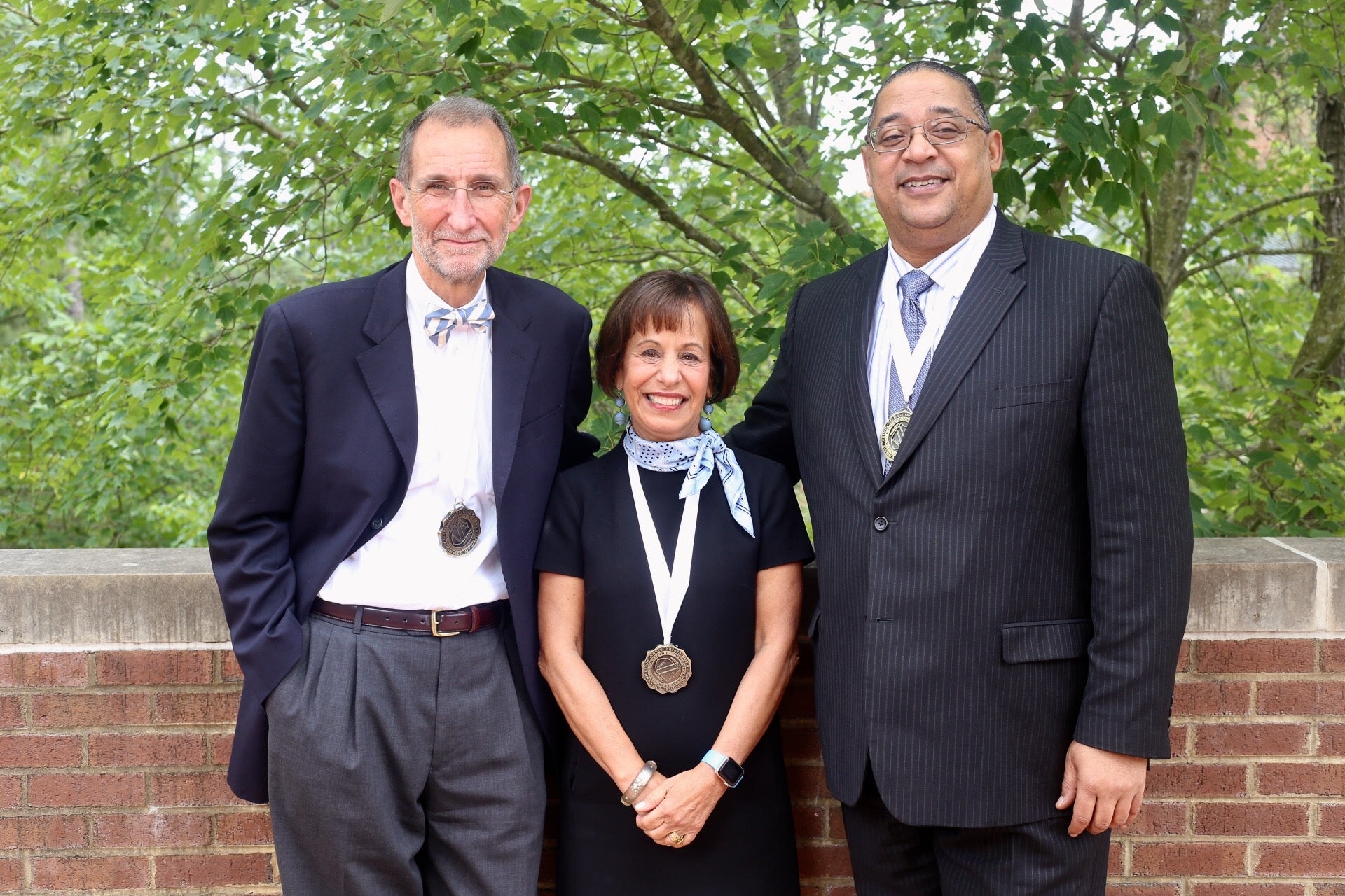 Bill Roper, Carol L. Folt and Winston Crisp