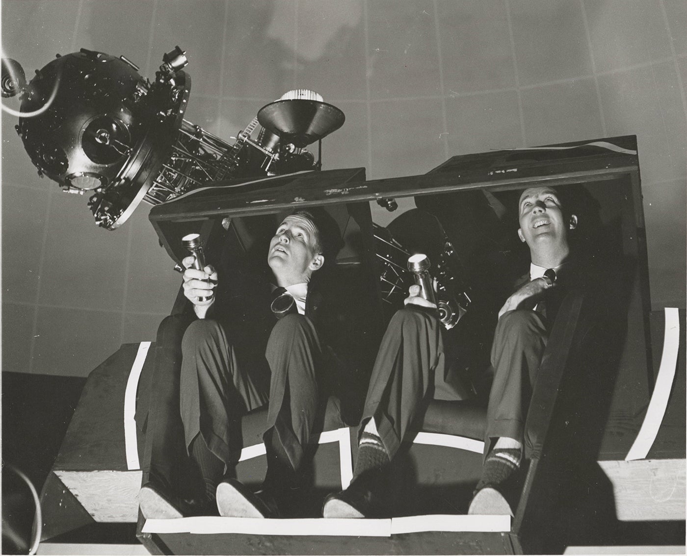 Astronauts train in Morehead Planetarium.