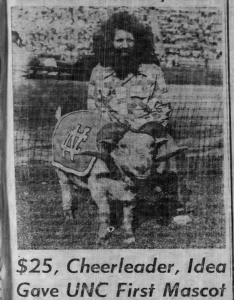The original Rameses photographed for the Daily Tar Heel