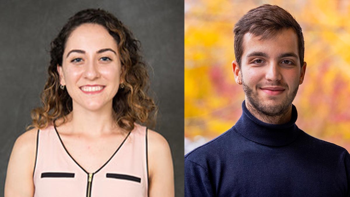 UNC School of Medicine student Yasemin Cole and UNC-Chapel Hill senior Daniel Malawsky