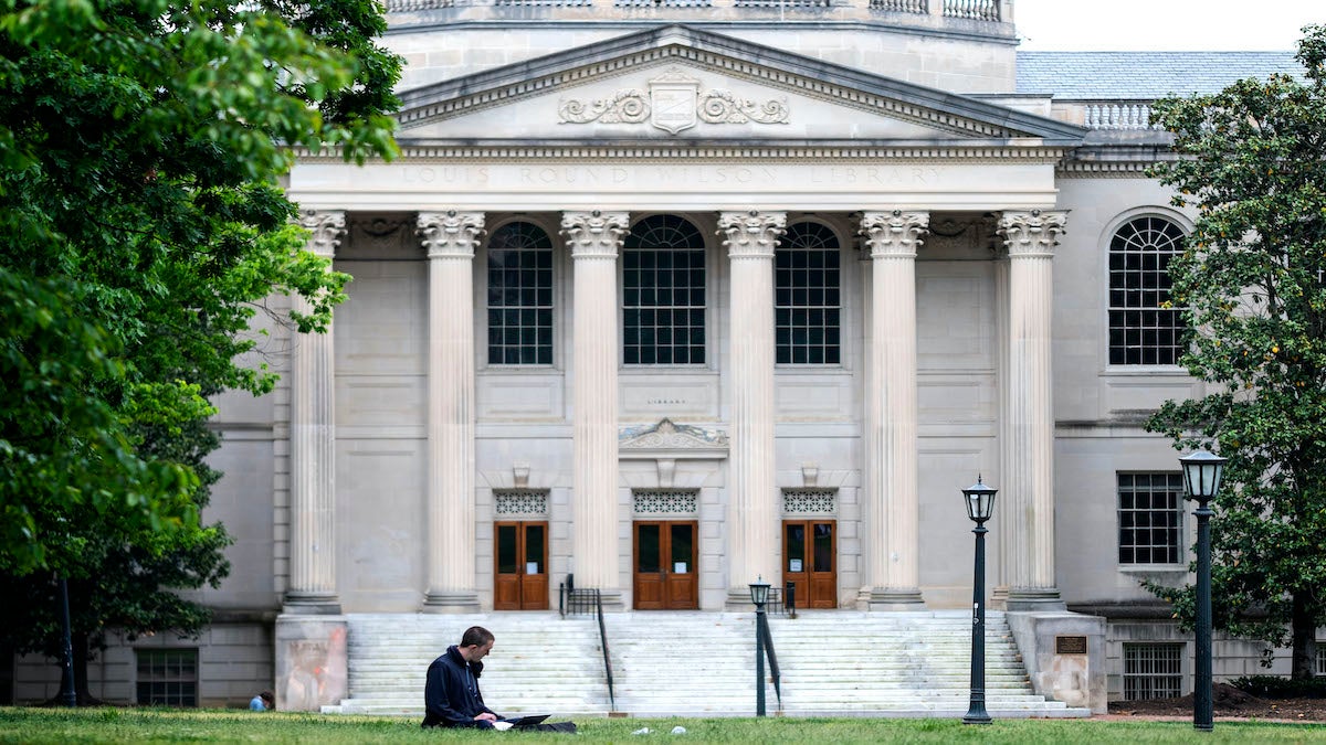 Wilson Library on UNC's campus.