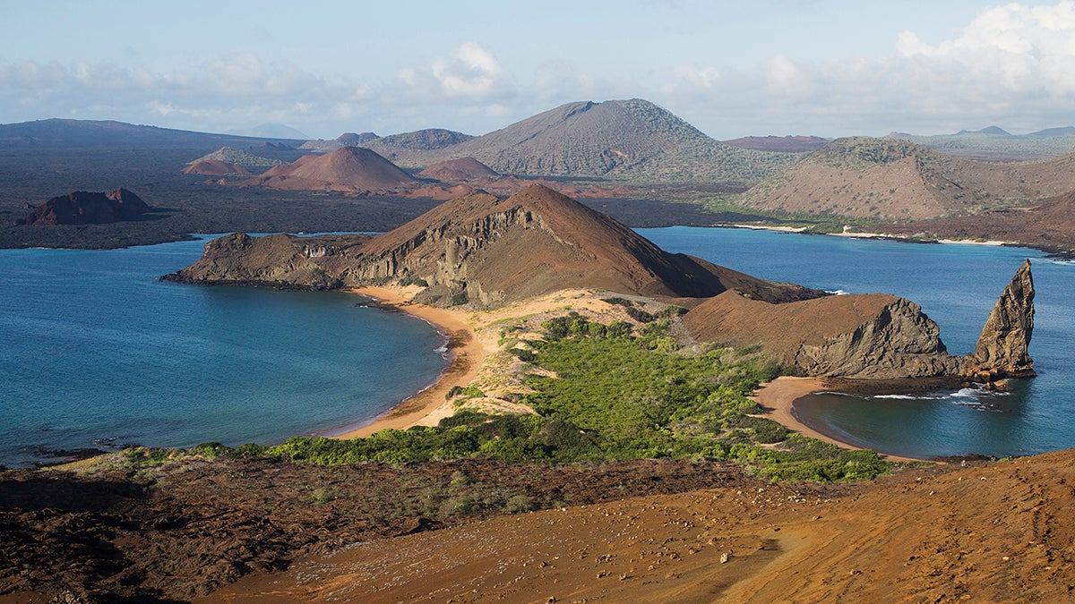 The landscape of Bartolomé Island