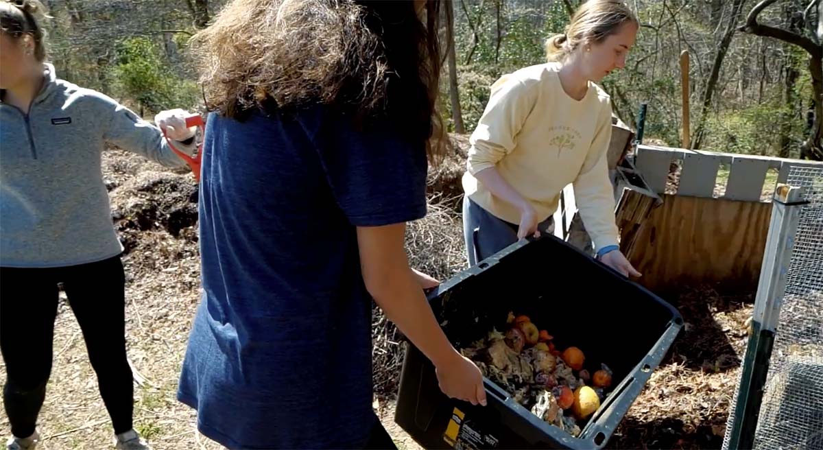 People composting