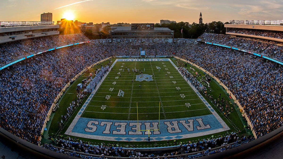 Kenan Stadium at sunset