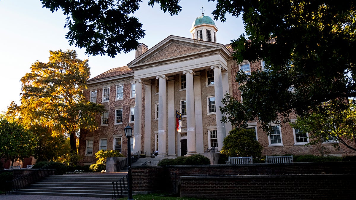 The exterior of South Building.