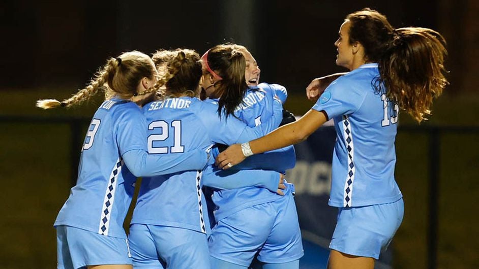 Soccer team celebrating
