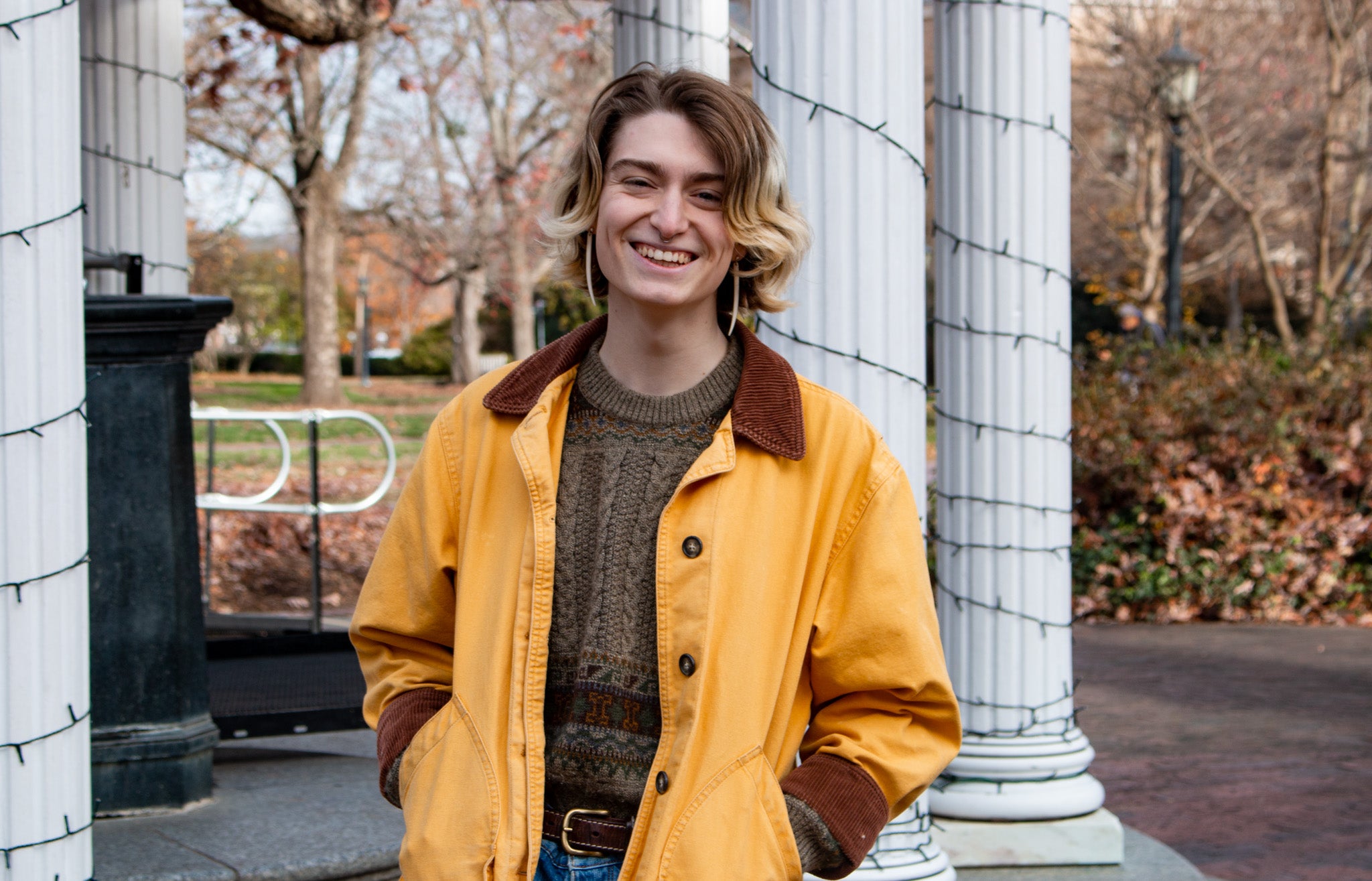 Alice Bennett by the Old Well.