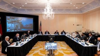 Board members in a meeting