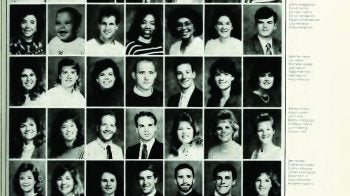 Old college year book scan