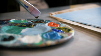 Palette of paints