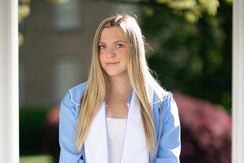 Ally Henson on Carolina campus