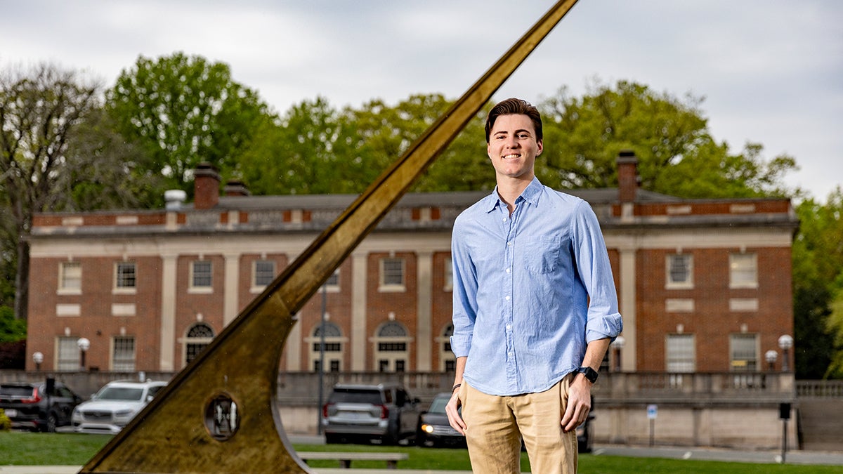 Chris Link in front of University observatory.