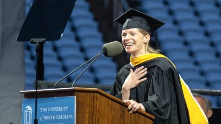 Zena Cardman at lectern