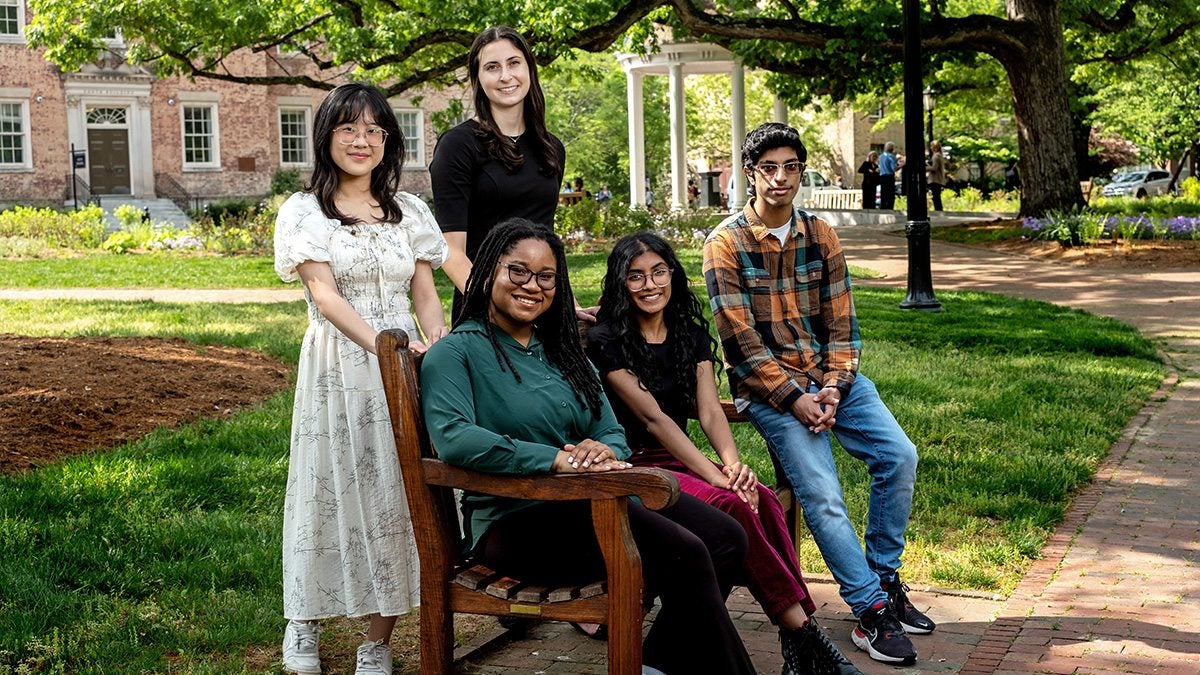 Five Goldwater scholars.
