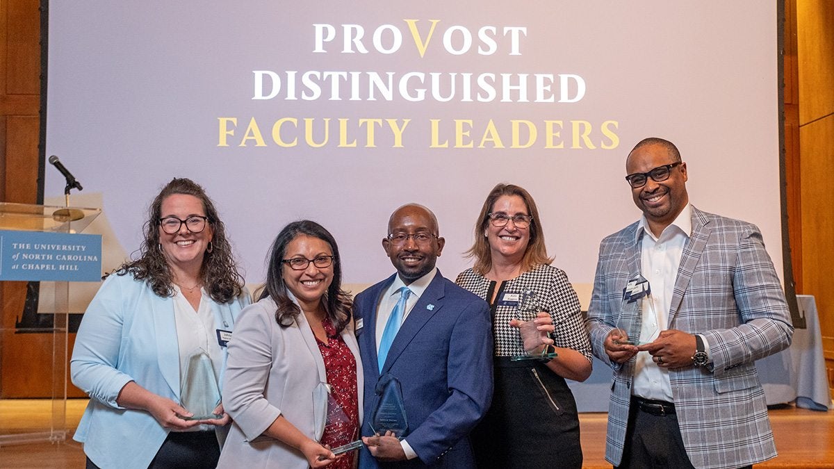 The first class of the Provost Distinguished Leaders Program poses for a photo.