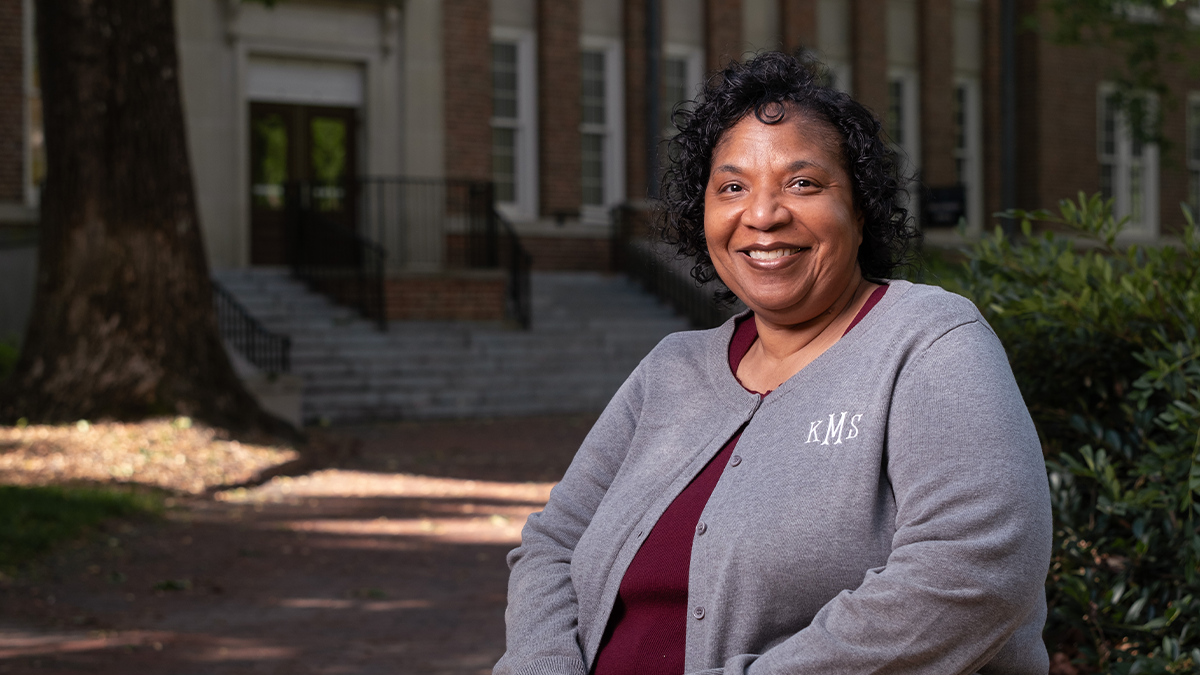 A portrait of Kim Miles.