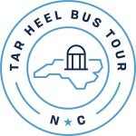 Tar Heel Bus Tour logo: Circle with text reading 