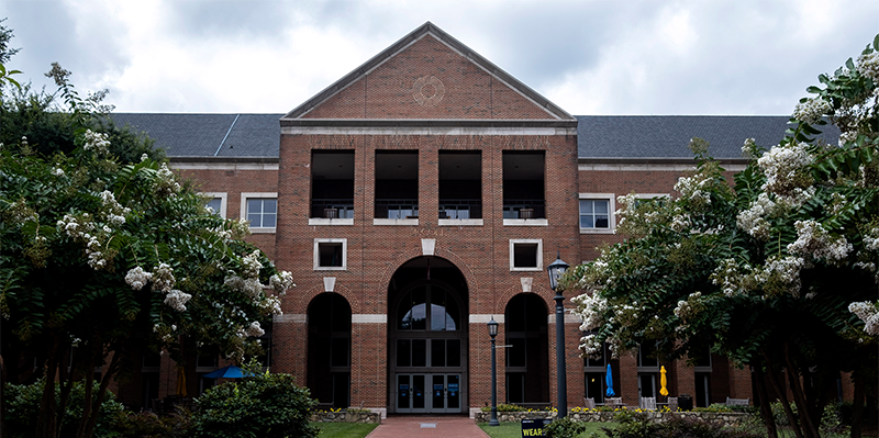 McColl Hall on the campus of the University of North Carolina at Chapel Hill. 