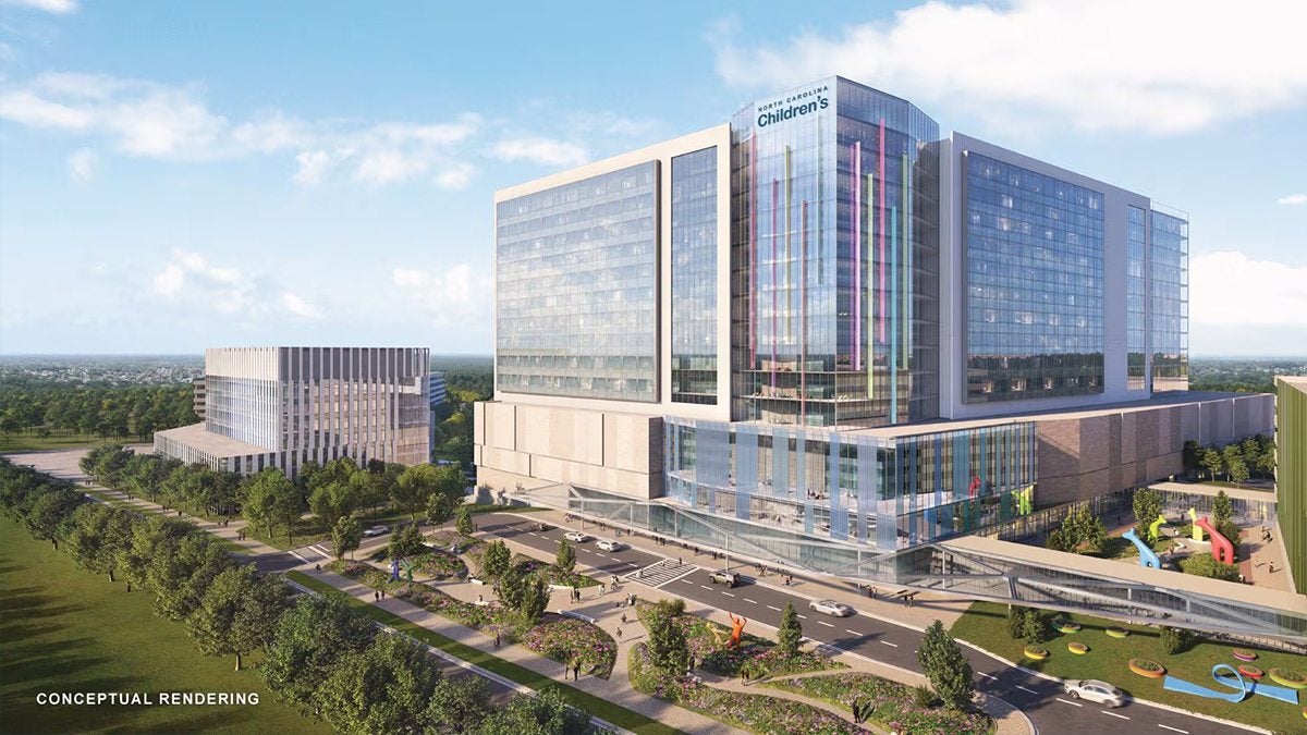 Conceptual rendering of the NC Children's Health Campus