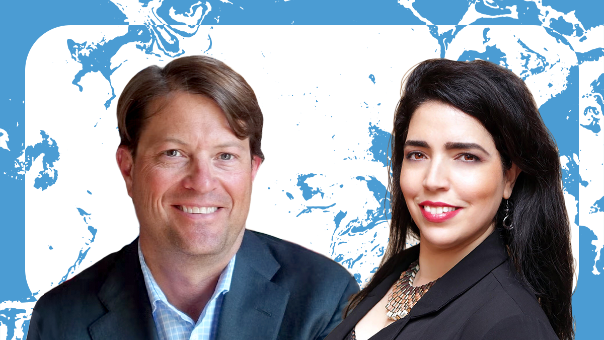 Graphic with photos of Jeffrey Stringer and Ronit Freeman